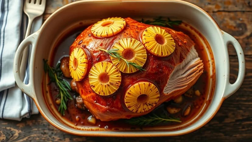 Kassler i ugn med ananas så blir det gott