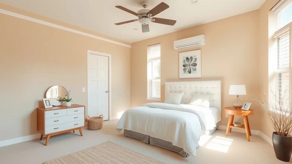 Måla väggar och tak i samma färg