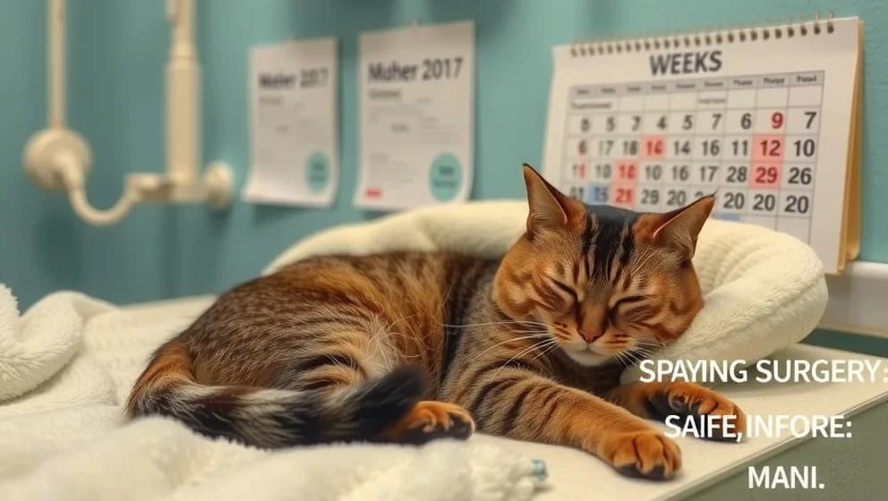 När kan man kastrera en honkatt efter förlossning